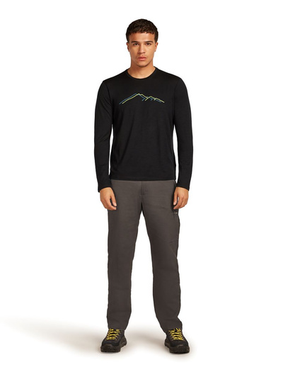 Koszulka męska z długim rękawem merino Icebreaker 150 Tech Lite LS Tee Rainer Ridge