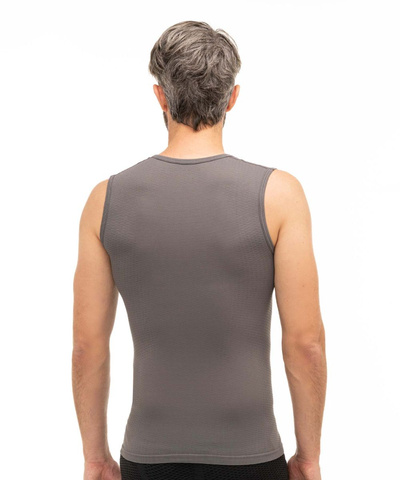 Koszulka męska bez rękawów Brubeck Base Layer szary