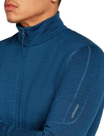 Bluza męska merino Icebreaker 400 RealFleece Descender LS Zip