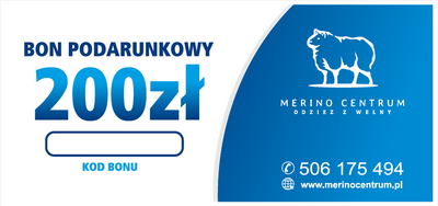 Bon podarunkowy Merino Centrum 200 zł