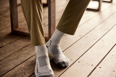 Skarpety męskie Icebreaker Hike+ Medium Crew BLIZZARD HTHR