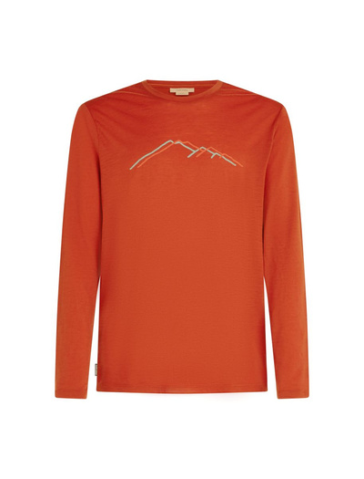 Koszulka męska z długim rękawem merino Icebreaker 150 Tech Lite LS Tee Rainer Ridge