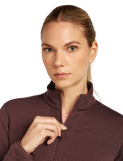 Damska bluza Icebreaker 400 RealFleece Descender LS ZIP