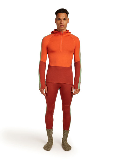 Bluza męska z kapturem Icebreaker Merino 200 Oasis+ LS Half Zip Hoodie