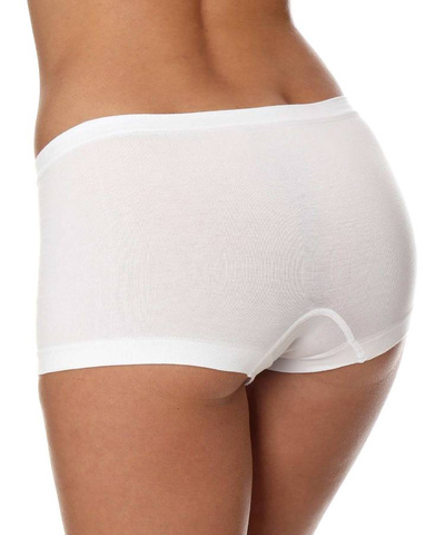 Majtki damskie bokserki Brubeck hipster COMFORT COTTON biały