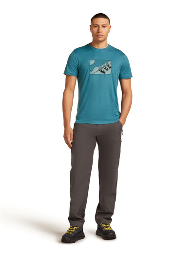 Koszulka męska z krótkim rękawem merino Icebreaker 150 Tech Lite SS Tee In The Wild