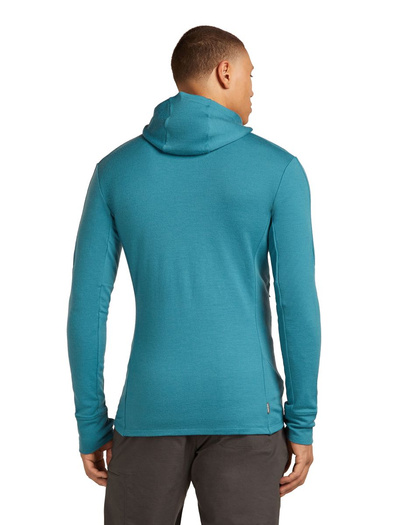 Bluza męska z kapturem merino Icebreaker 260 Quantum LS Zip