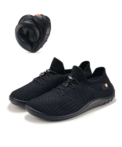Buty minimalistyczne męskie Brubeck Barefoot MERINO - czarny