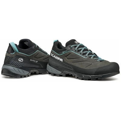 Buty podejściowe damskie skórzane Scarpa Rapid XT GTX kolor SHARK-AQUA