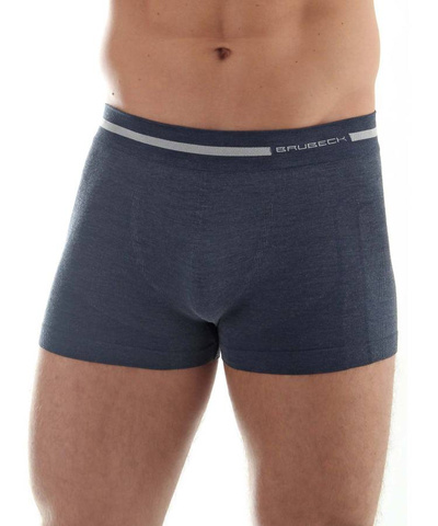 Majtki męskie bokserki Brubeck merino COMFORT WOOL granatowy