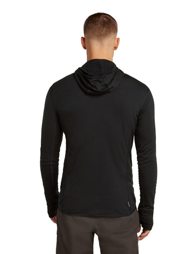 Bluza męska z kapturem merino Icebreaker 300 RealFleece Descender LS Zip