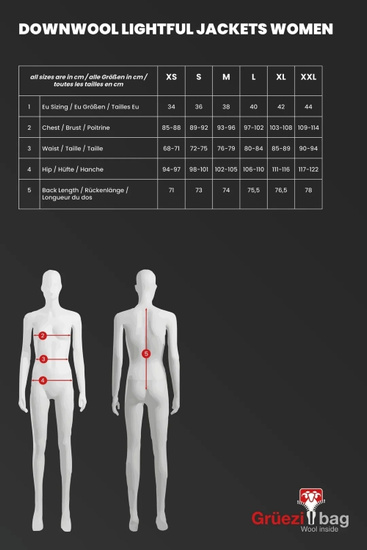 Kurtka damska Gruezi Lightful DownWool Jacket W