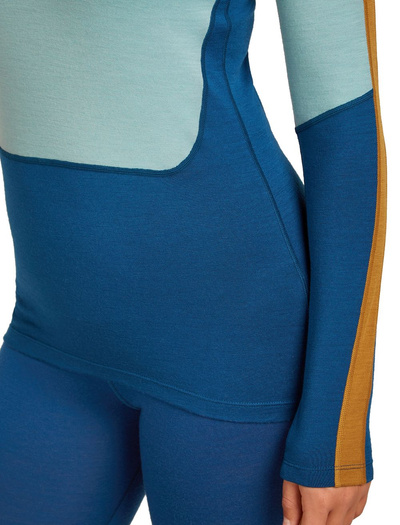 Koszulka damska z długim rękawem merino Icebreaker Merino 200 Oasis+ LS Half Zip Hoodie