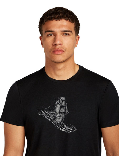 Koszulka męska z krótkim rękawem merino Icebreaker 150 Tech Lite SS Tee Skiing Yeti