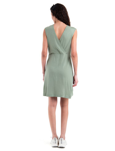 Sukienka Icebreaker Granary Sleeveless V Neck zielony