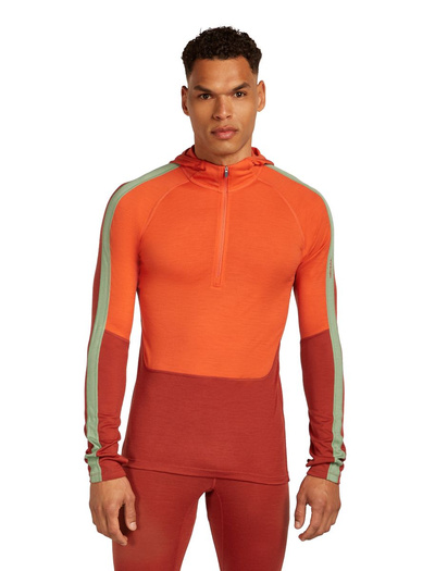 Bluza męska z kapturem Icebreaker Merino 200 Oasis+ LS Half Zip Hoodie