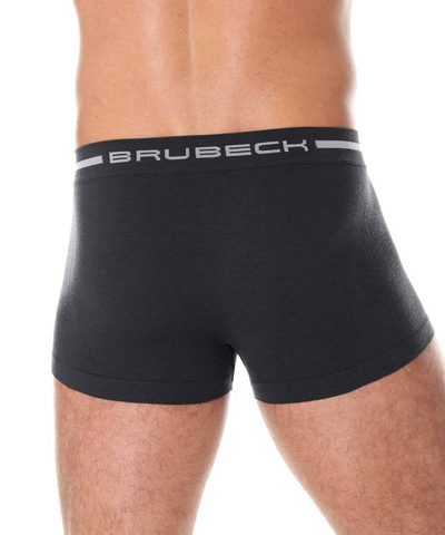 Majtki męskie bokserki Brubeck merino COMFORT WOOL grafitowy
