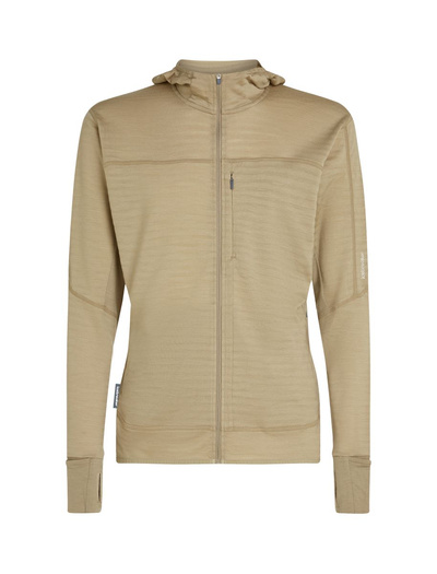 Bluza męska z kapturem merino Icebreaker 300 RealFleece Descender LS Zip