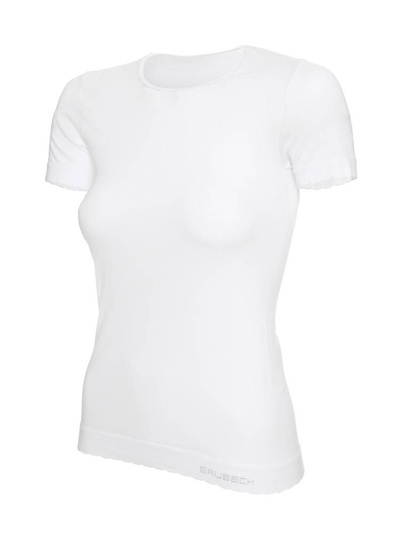 Koszulka damska z krótkim rękawem Brubeck COMFORT COTTON biały