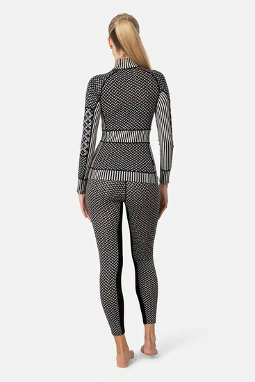 Koszulka damska z długim rękawem 190 merino KariTraa Smekker - czarny