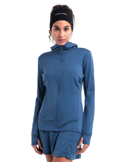 Bluza damska merino Icebreaker 260 Quantum IV LS Zip Hoodie