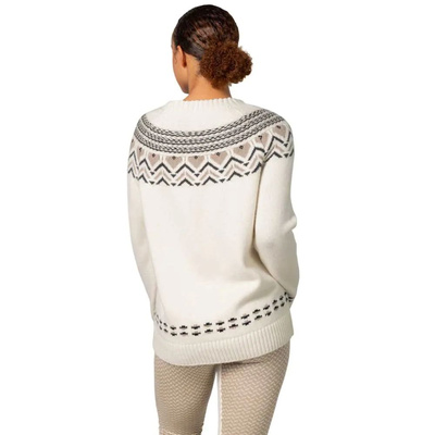 Sweter damski merino KariTraa SUNDVE KNIT - biały