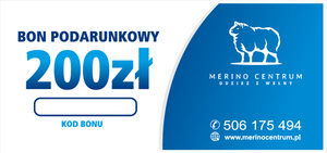 Bon podarunkowy Merino Centrum 200 zł