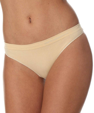 Majtki damskie Brubeck stringi COMFORT COTTON beżowy