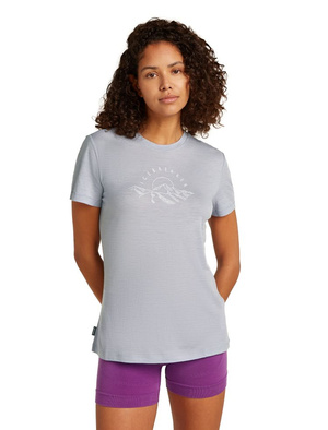 Koszulka damska z krótkim rękawem Icebreaker 150 Tech Lite III SS Tee szary