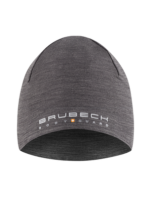 Czapka merino Brubeck dwuwarstwowa EXTREME WOOL stalowy 