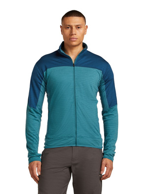 Bluza męska merino Icebreaker 300 RealFleece Descender LS Zip