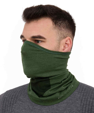 Półkominiarka merino unisex Brubeck ciemnozielony