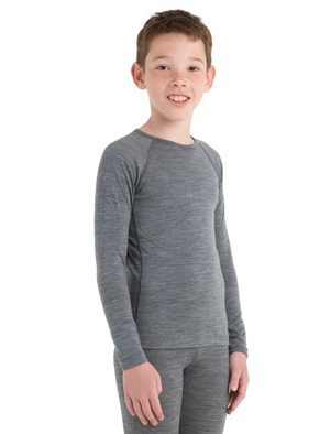 Koszulka z długim rękawem kids merino Icebreaker 200 Oasis