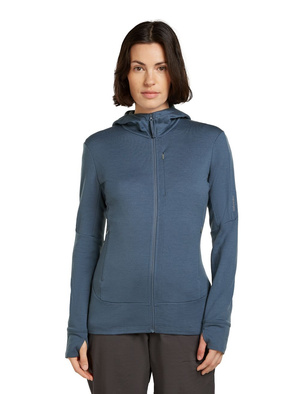 Bluza damska merino Icebreaker 260 Quantum IV LS Zip Hoodie