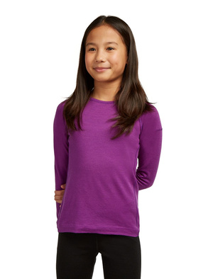 Koszulka z długim rękawem junior merino Icebreaker 200 Oasis