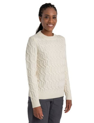 Sweter damski 100% merino Icebreaker Cable Knit