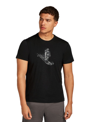 Koszulka męska z krótkim rękawem merino Icebreaker 150 Tech Lite SS Tee Skiing Yeti