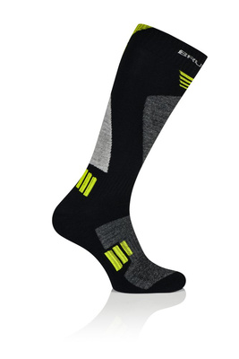 Skarpety męskie merino Brubeck Ski Force czarny/zielony