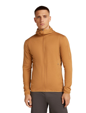 Bluza męska z kapturem merino Icebreaker 560 RealFleece Elemental LS Zip