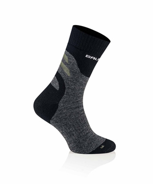 Skarpety męskie merino Brubeck Trekking Merino grafitowy/khaki