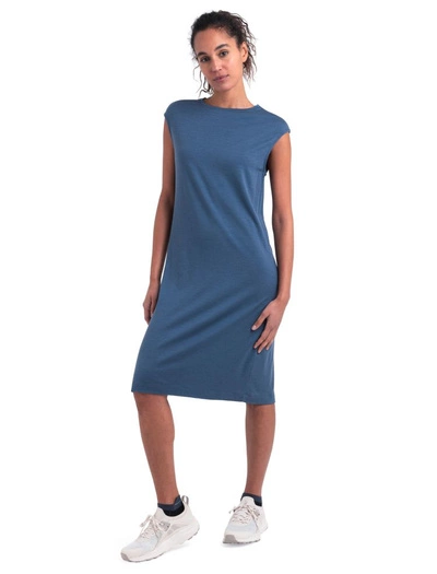 Sukienka Icebreaker merino Granary Sleeveless Dress granatowy