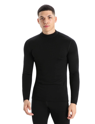 Bluza męska Icebreaker 260 Tech LS Turtleneck BLACK
