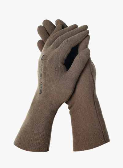 Rękawiczki Brubeck merino khaki