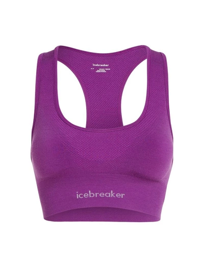 Biustonosz Icebreaker 260 Zoneknit Seamless Bra fioletowy