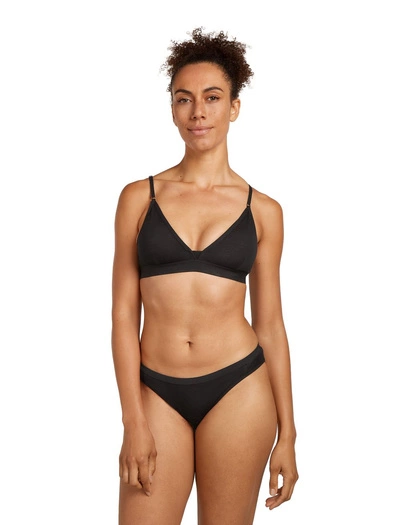 Biustonosz Icebreaker merino 150 Siren Bra BLACK