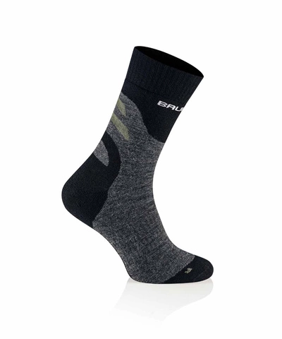 Skarpety męskie merino Brubeck Trekking Merino grafitowy/khaki