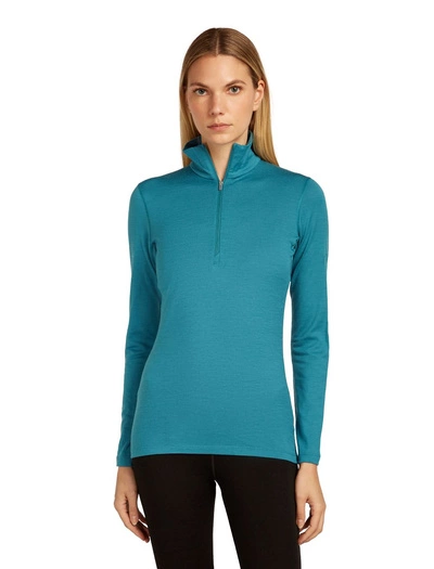 Koszulka damska z długim rękawem merino Icebreaker 200 Oasis LS Half Zip