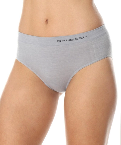 Majtki damskie biodrówki classic Brubeck merino COMFORT WOOL popielaty