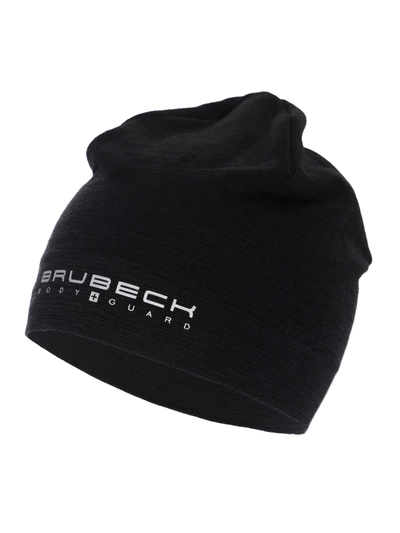 Czapka merino Brubeck dwuwarstwowa EXTREME WOOL czarny 